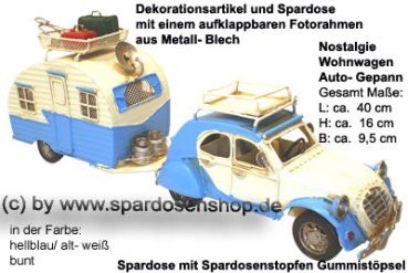 NostalgieNostalgie Wohnwagen- Gepann hellblau B